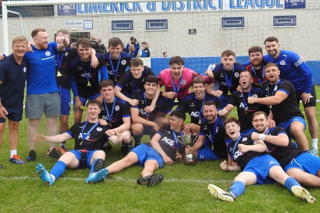 Corbally United after winning the Open Cup Final