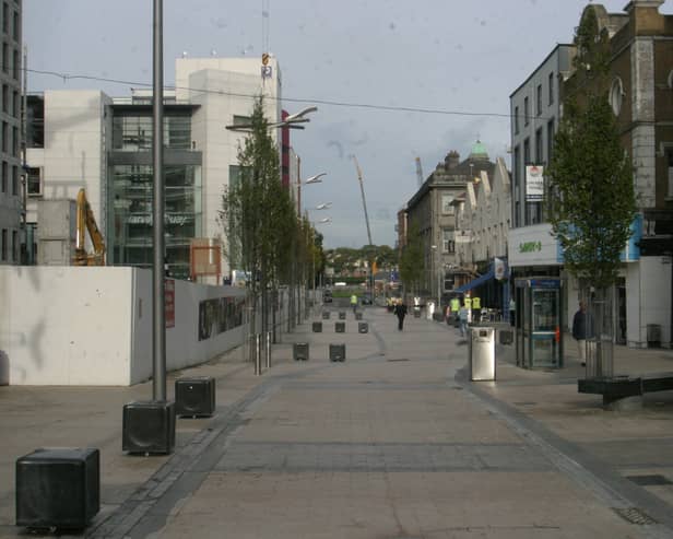 Bedford Row in Limerick city which has been dubbed the ‘Birdshit District’ by podcaster Blindboy