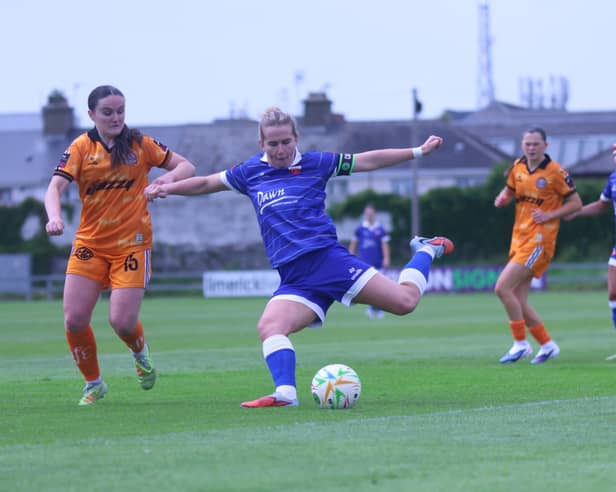 Katie Lawlee of Treaty United during the All-Island Cup defeat to Bohemians at the Market's Field