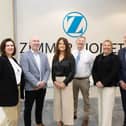 Helen Downes, CEO, Shannon Chamber (centre) pictured at the Mid-West Sustainability Network event with (from left): Niamh Breslin, sustainability manager, IDA Ireland; Tom O'Carroll, director manufacturing, Ireland, Zimmer Ireland; Dermot Grahan, quality assurance coordinator, Magellan Aviation Group; Jackie O'Dowd, regional manager Mid-West, IDA Ireland; and Barry Lowe, technical leadership consultant. PICTURE: Eamon Ward