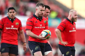 JJ Hanrahan of Munster during the United Rugby Championship match between Munster and Lions at Thomond Park earlier this season
