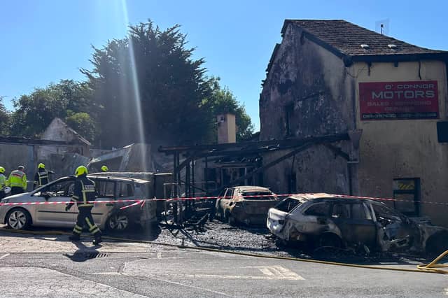 The level of destruction caused by the fire in Croom