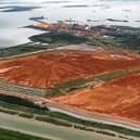 The red mud ponds at Aughinish Alumina, where there are fears for hundreds of jobs