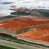 The red mud ponds at Aughinish Alumina, where there are fears for hundreds of jobs