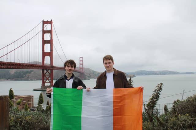 Former St Clement’s College student Ryan Morrissey and Bence Redmond, whose start-up has secured over $620,000