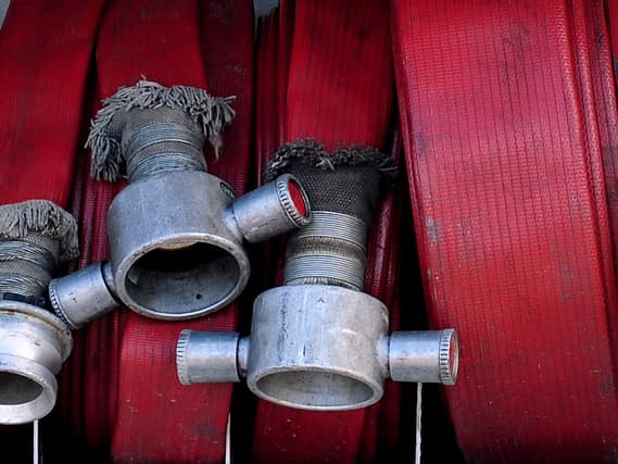 Equipment in a fire engine