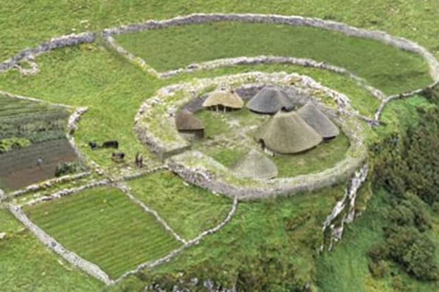 What the site at Skehacreggaun, Mungret would have look like from the air in the 7th-century AD