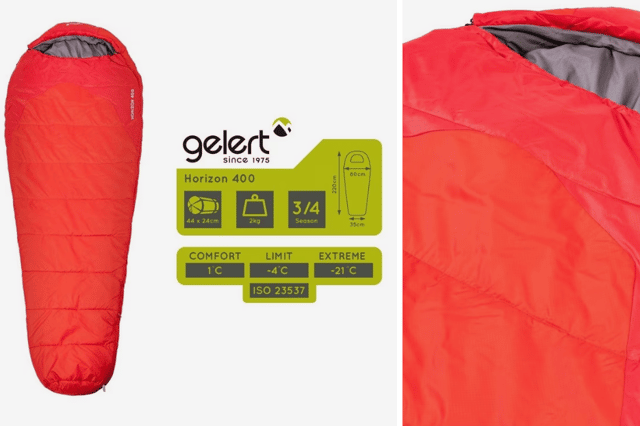Don't forget the trusty sleeping bag