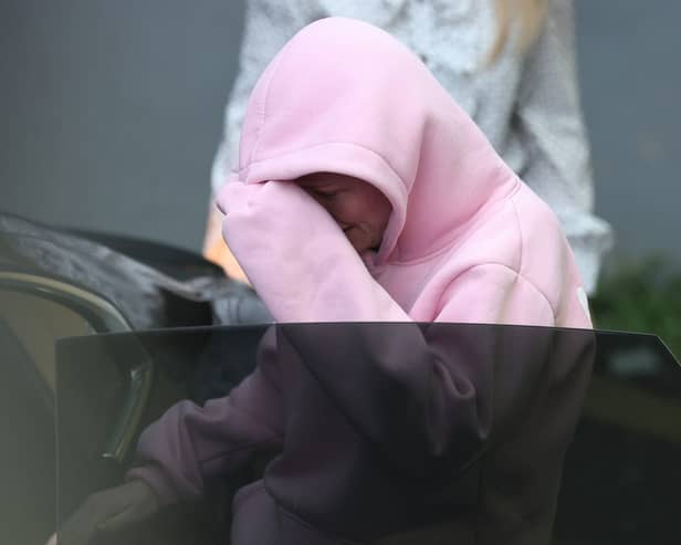 Isobella Perrie Sullivan after a special sitting of Trim District Court in Co Meath on Friday evening