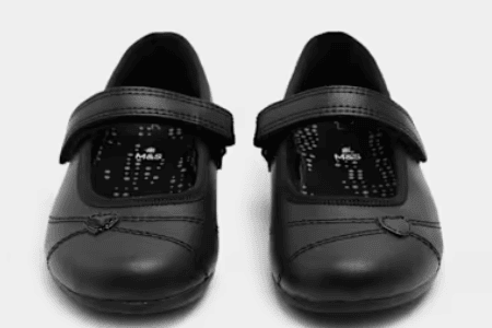 Kids heart ballet leather shoes