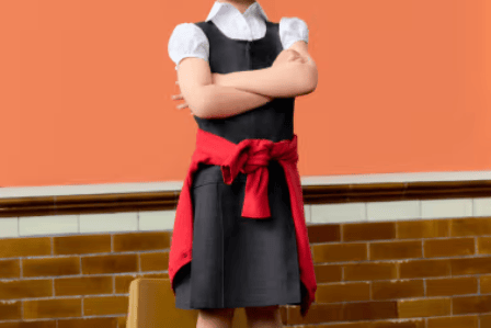 2 pack girls pinafores