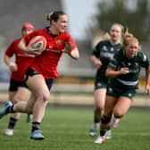 Alana McInerney goes in for Munster's first try in their Interpro win over Connacht in Galway