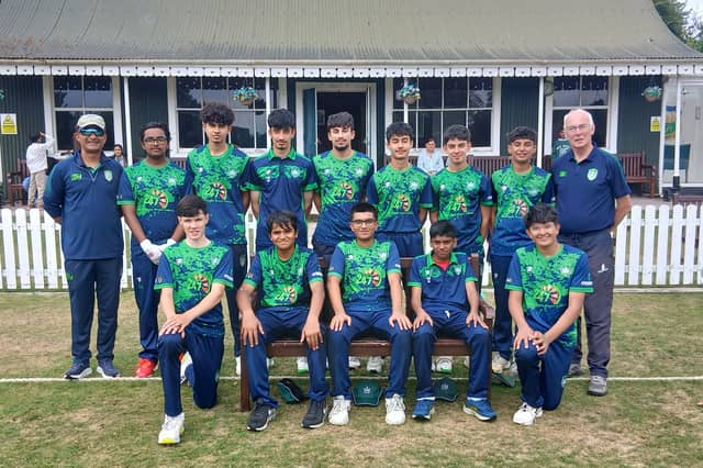 The Limerick Cricket Club U17 team along with coaches Paul McCutcheon and Sarfraz Ramay
