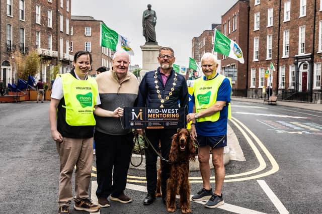 Chris Heaney Phil Lane, Mayor of Limerick, John Moran and John Loftus