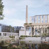 A render of how a new TUS student campus could appear in the Flaxmill building at the Cleeve's development planned for Limerick's riverside