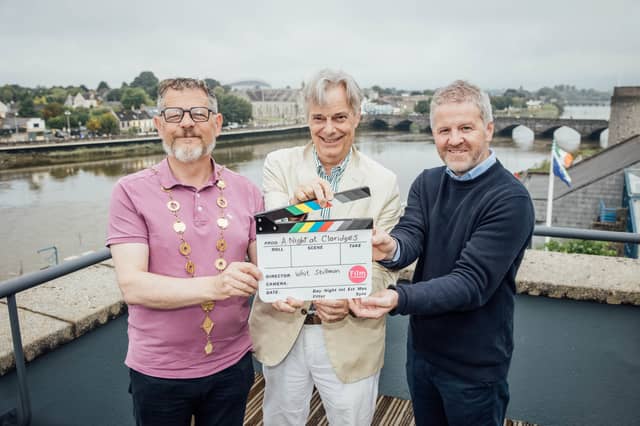 Mayor of Limerick, John Moran, Oscar-nominated filmmaker Whit Stillman and
Paul C. Ryan, Regional Film Manager, Film in Limerick
Picture: Brian Arthur