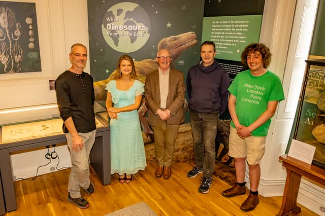 Pictured at the opening of an Exhibition of Limerick Museum’s Natural History Collections were Dr Zara Power, Assistant Curator at Limerick Museum with her team
PICTURE: KIERAN RYAN-BENSON