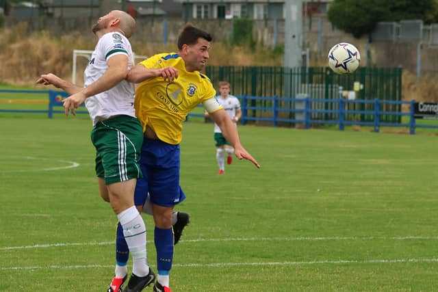Fairview's Tomas O'Connor in action against Cockhill Celtic in the FAI Junior Cup quarter-final