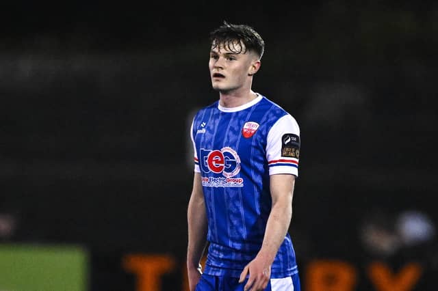 Mark Byrne in action for Treaty United earlier this season