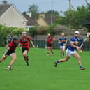 Arron Gillane of Patrickswell shoots for a point against Adare in the SHC clash in Kilmallock