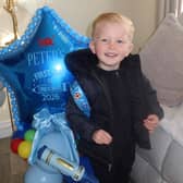 The late Peter Mulcaire, 2, pictured as he prepared to start his first day of preschool during the week