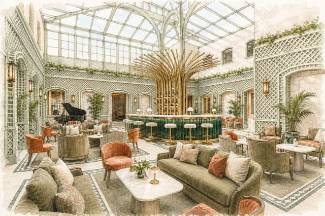 The planned new atrium at Dromoland Castle
