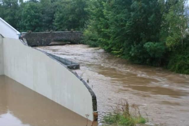 Flooding in Athea in 2015