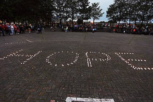 'Hope' will be writ large on the ground at Arthur's Quay Park this Thursday