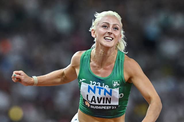 Limerick’s Sarah Lavin set the Irish national record in the 100-metre hurdles at the 2023 World Athletics Championships in Budapest