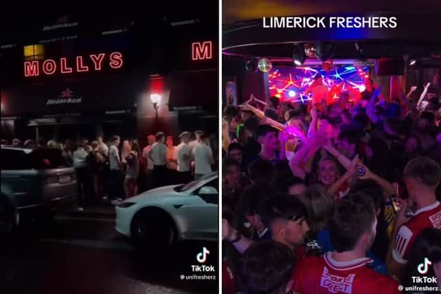 Students partying the night away