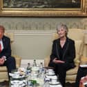 Catherine Connolly and Donald Trump at Aras an Uachtarain