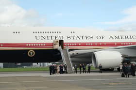 Trump arrives in Shannon