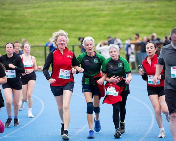 Shoulder to shoulder: Mary Ita O’Connor with her friends Mary Healy and Lelia Long