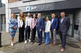 WP Engine staff and other attendees pictured at an event to mark the company’s decade in Limerick