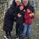The Atkins family on their last day out together with Kathleen in Bunratty at Christmas 2024. Left to right Kathleen, Dylan, David, Jamie