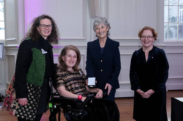Sarah O'Sullivan meeting President Catherine Connolly