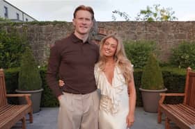 Limerick hurler William O'Donoghue pictured with his partner artist Gemma Cowen on the eve of their wedding 