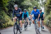 Stephen Roche and Robbie Kenneally sharing the roads at the Sean Kelly Three Counties Cycle  
