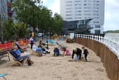 The urban beach at Steamboat Quay was a key part of Mayor John Moran's Summer in the City initiative | PICTURE: Adrian Butler