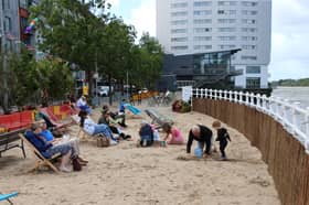The urban beach at Steamboat Quay was a key part of Mayor John Moran's Summer in the City initiative | PICTURE: Adrian Butler