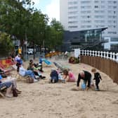 The urban beach at Steamboat Quay was a key part of Mayor John Moran's Summer in the City initiative | PICTURE: Adrian Butler