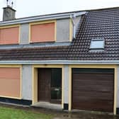The Limerick house has now been boarded up following criminal damage to the property PICTURE: ADRIAN BUTLER