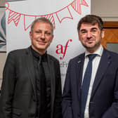 Pianist Maxime Zecchini with Dr Loic Guyon