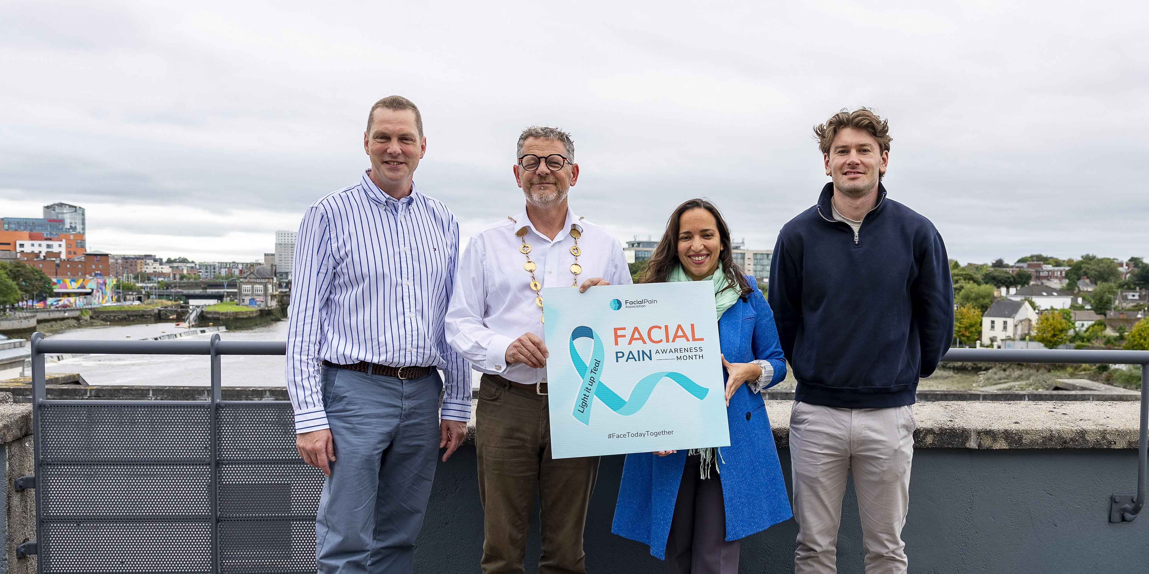 Nuralgan Limerick lights up in teal for Trigeminal Neuralgia Awareness Day