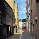 Modern-day Erson’s Lane in the city centre 