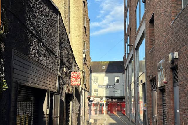 Modern-day Erson’s Lane in the city centre