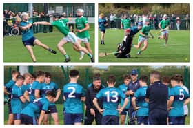 Action from Castletroy College's Harty Cup clash with St Colman's