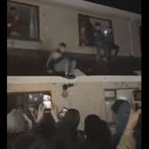 Videos of the incident were widely shared online