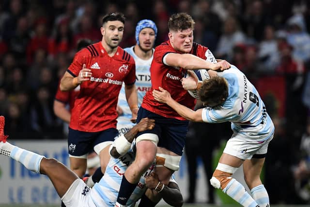 Munster's Jack O'Donoghue in action against Racing 92 in the Champions Cup