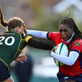 Chisom Ugwueru in action for UL Bohs during their AIL Division 1A clash with Railway Union